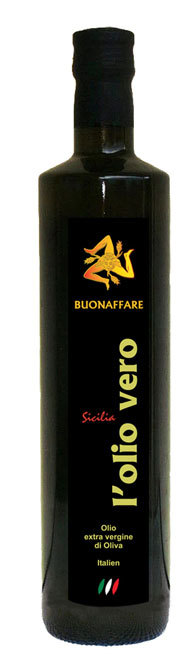 Buonaffare OLIO VERO Extra natives Olivenöl 0,75 ltr. Sizilien Ernte Nov. 2023