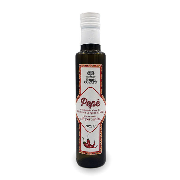 Chili Würzöl Natives Olivenöl Extra 250 ml mit Peperoni